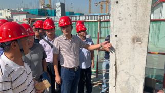 jn江南体育管理公司组织装配式住宅项目现场观摩培训